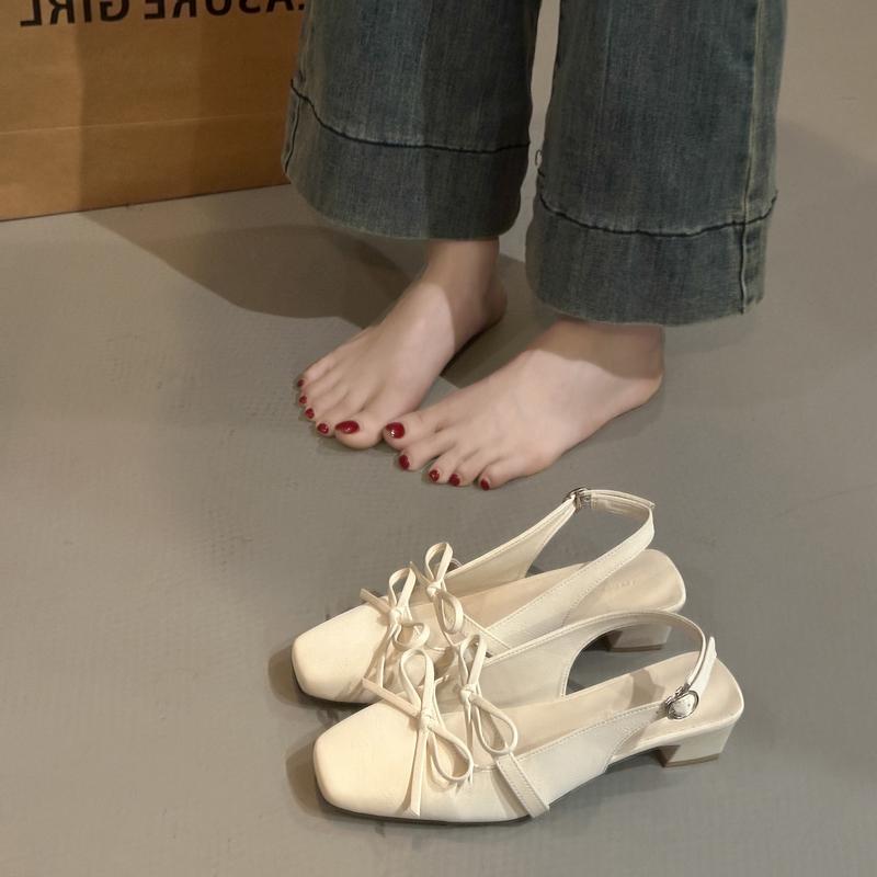 Fashion New Women's Boat Shoes Square Toe Slip On Flat Shoes Double Bow Ballet Flats Girls Princess Leather Shoes Spring Zapatos Mujer