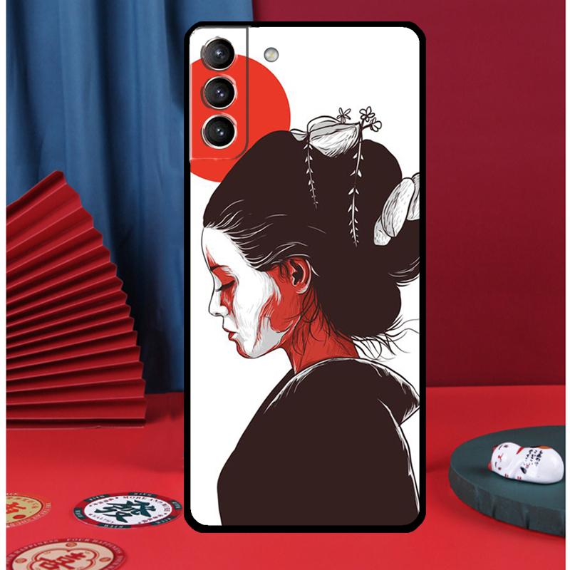 Japanese Style Art Japan Phone Case For Samsung Galaxy S25 S24 Ultra S9 S10 S20 S21 S22 S23 Plus S24 FE Back Cover