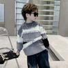 Spring Autumn Boys Sweater Coat Kids Tops Knitting Plus Thicken Cottons Pullover Teenagers Children's Clothing