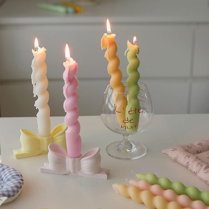 1PC Classic Colored Spiral Candles Party Decoration Candles Eco-Friendly Home Decor Candles Candle 2x18.5cm