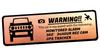 Honami Works Small Security Emblem for JB64 Dash GPS and Sticker Jimny, 24-Hour Surveillance, Cam, Tracker, (Pink Gold)