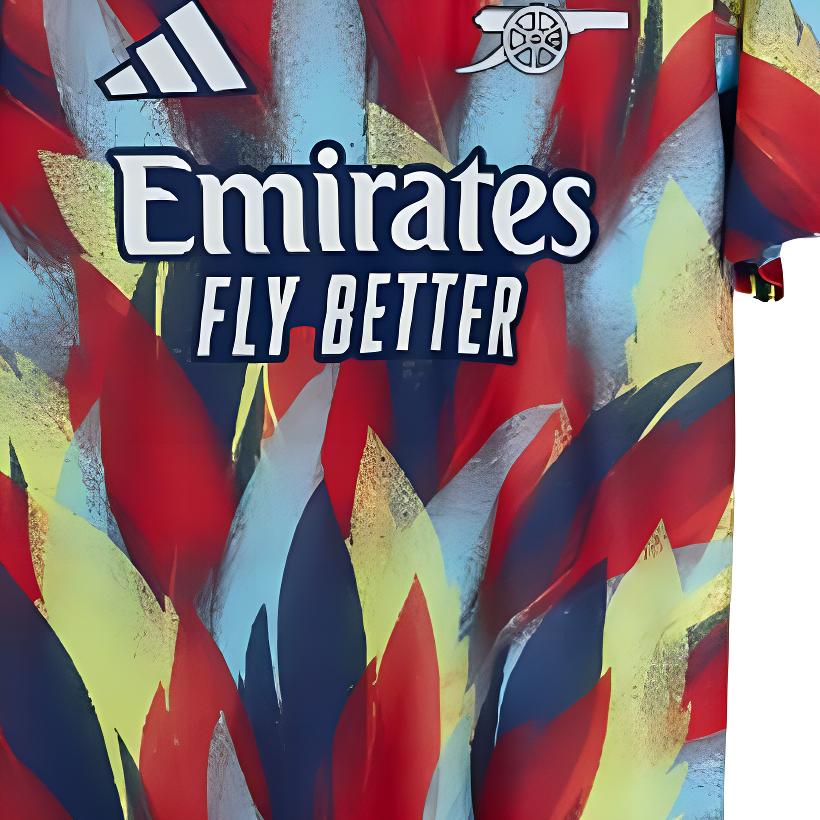 adidas Arsenal 25/26 Pre-Match Trikot Unisex Victory Blue/Pure Ruby/Bright Yellow/Bright Cyan JJ1797