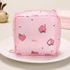Zipper Portable Travel Large Capacity Sanitary Napkin Handbag Storage Bag Cute Cartoon Design Girls Periodic Bag Convenient