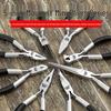 Mini 5-inch Needle-Nose Pliers: Multifunctional, High-Hardness Steel Wire Cutters, Angled Electrician Wire Stripper.