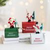 Iron Christmas Santa Claus Bell Painted Xmas Tree Decorations Car Pendant  Grocery Store