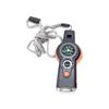7-in-1 Multifunktionspfeife Outdoor-Kompass Thermometer LED-Licht Überlebens-Taschenlampe Rückspiegel Lupe