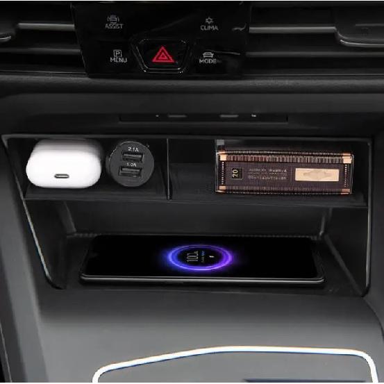 Car Central Armrest Box for VW Golf 8 2020 Interior Accessories Stowing Tidying Center Console Organizer BLACK