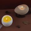 Gypsum Egg-shaped Flower Pot Handmade Mold Silicone Eggshell Candle Jar Succulents Flower Pot Accessories