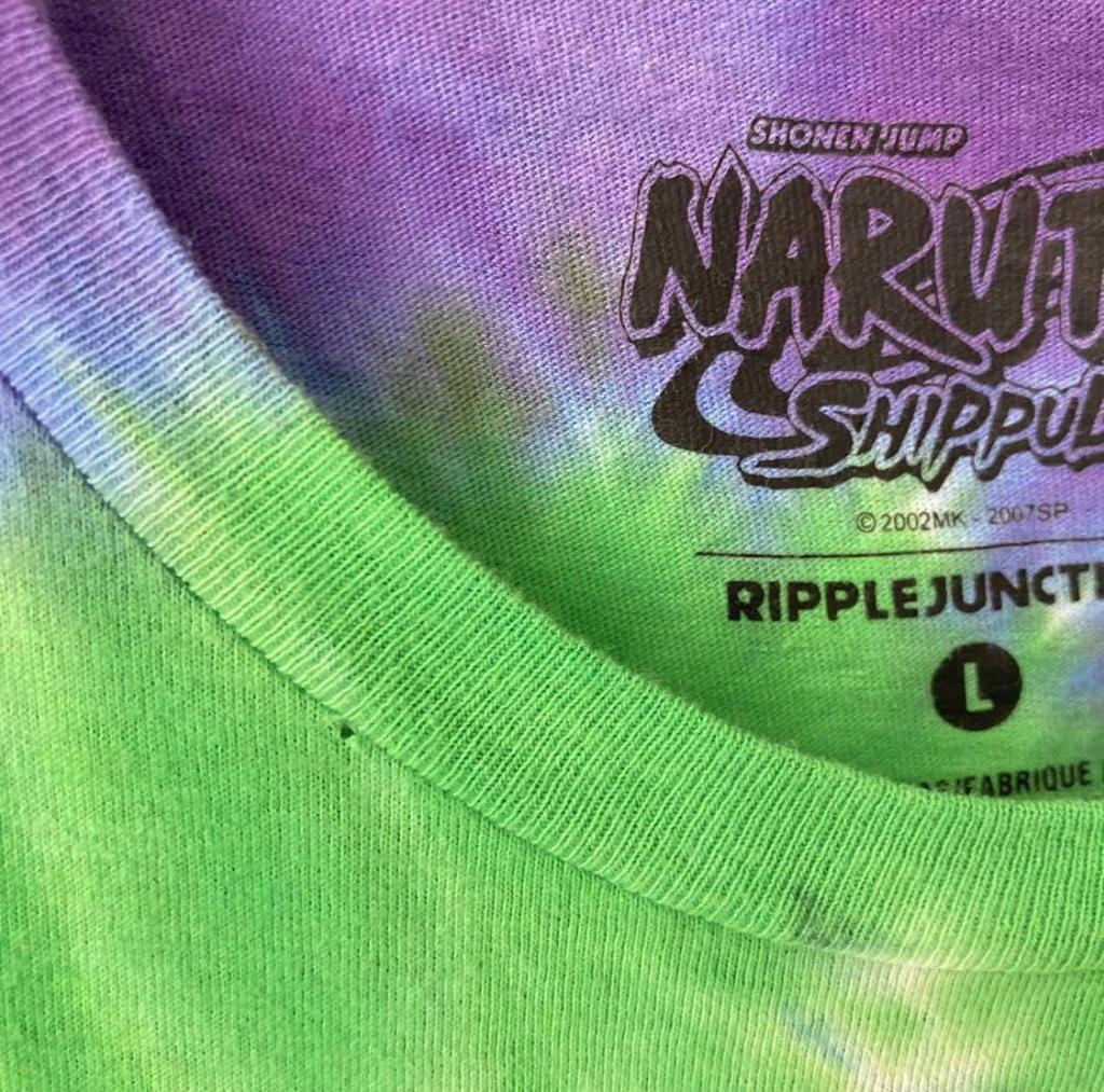 [USED] Vintage Naruto Tie-Dye Anime T-Shirt, Size L