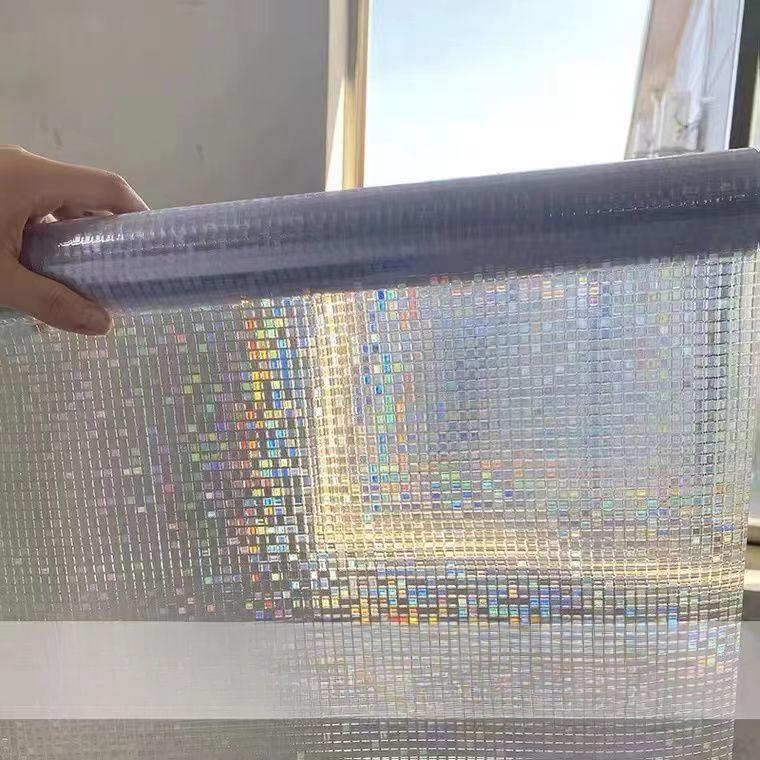 3D Small Mosaic Window Sticker Static Glue-free Glass Film Light Transmission Opaque Protection Privacy Anti-peeping Window Paper
