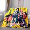 Custom 1pc Christmas Anime Character Blanket, Soft And Comfortable Blanket, Casual Warm, Camping Travel Blanket, Birthday Gift Q91219