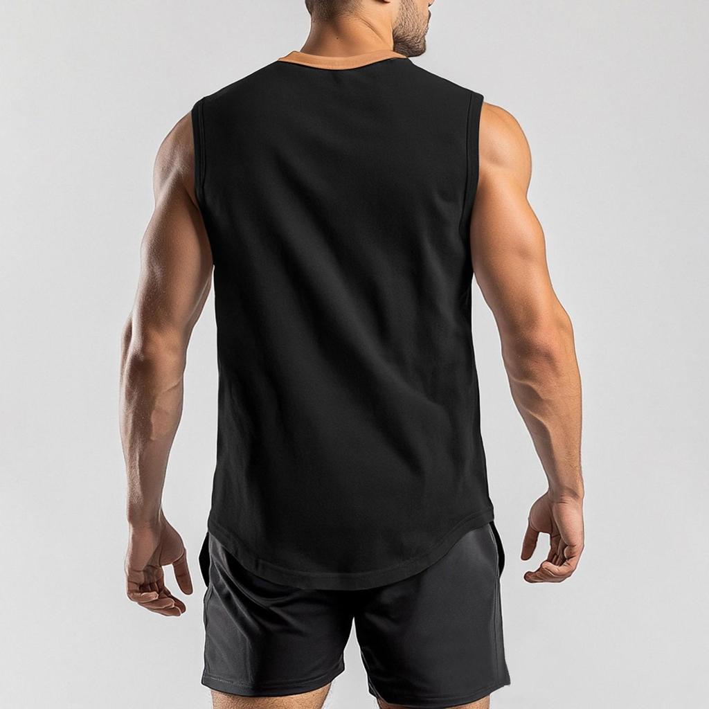 Heren Casual Half-open Mouwloos Onderhemd Sport Vest