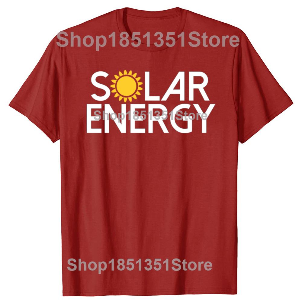 Funny Solar Energy Global Warming Climate Change Tshirts Men Womens Fashion Casual Tshirt 100 Cotton Loose Oversized T Shirt S