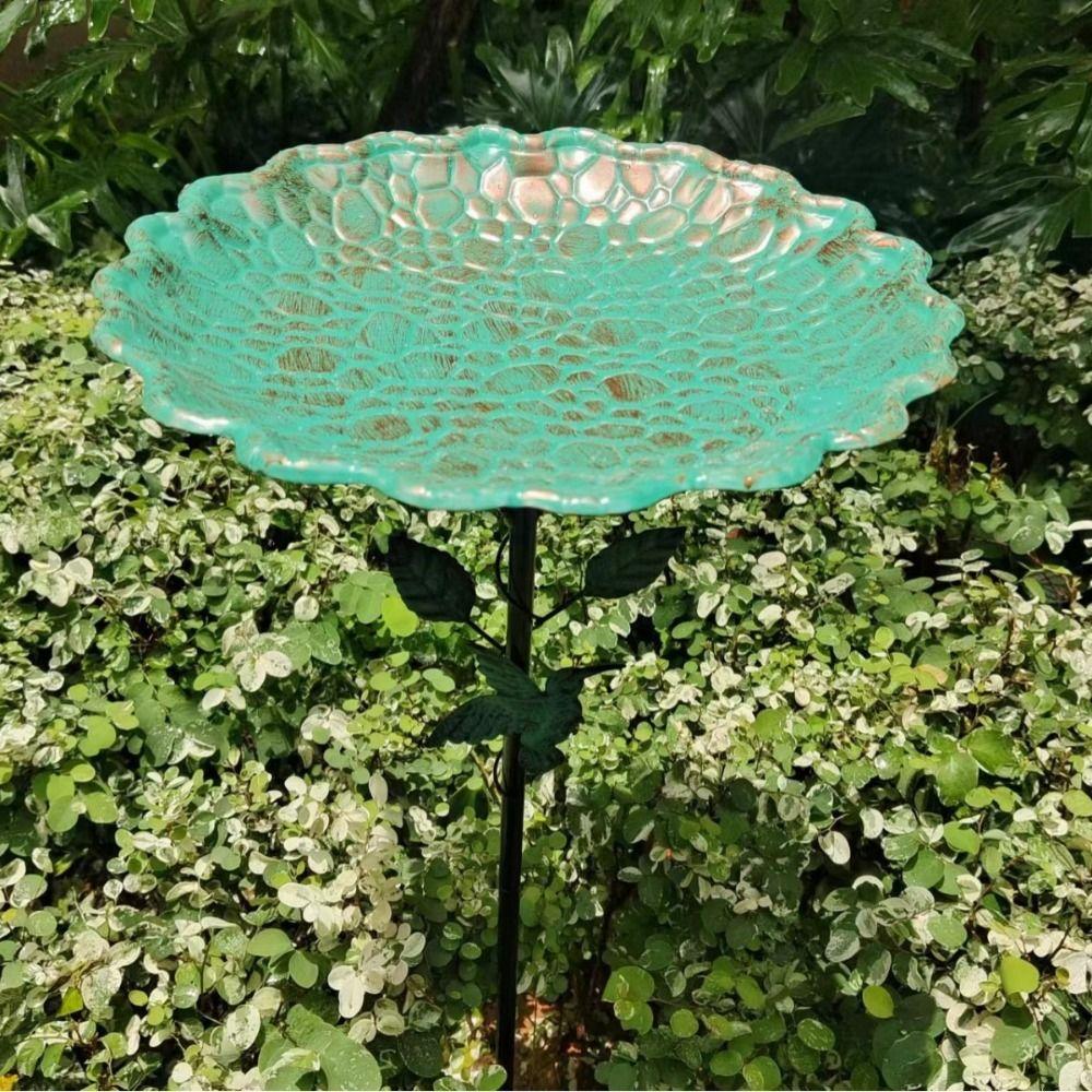 Iron Bird Feeder Ground Plugin Durable Bird Feeding Dish Bird Raising Tool Bird Water Bowl  Outdoor