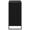Side Cabinet Black Oak Effect 79 x 36 x 75 cm