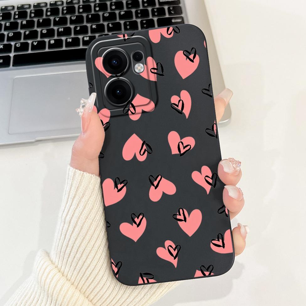Für Oppo Reno 13F 4G CPH2701 5G CPH2699 Handyhülle Für Oppo Reno 13F Hülle Stoßfest Luxus Niedliche Katze Panda Mode Blumen Liebe