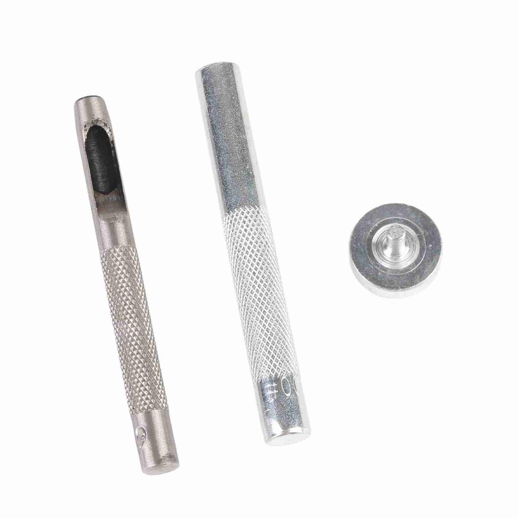 100 Sets Grommet Kit with Eyelets Washers 0.236 Inch 3PCS Installation Tools Silver Metal Grommets for Fabric Leather