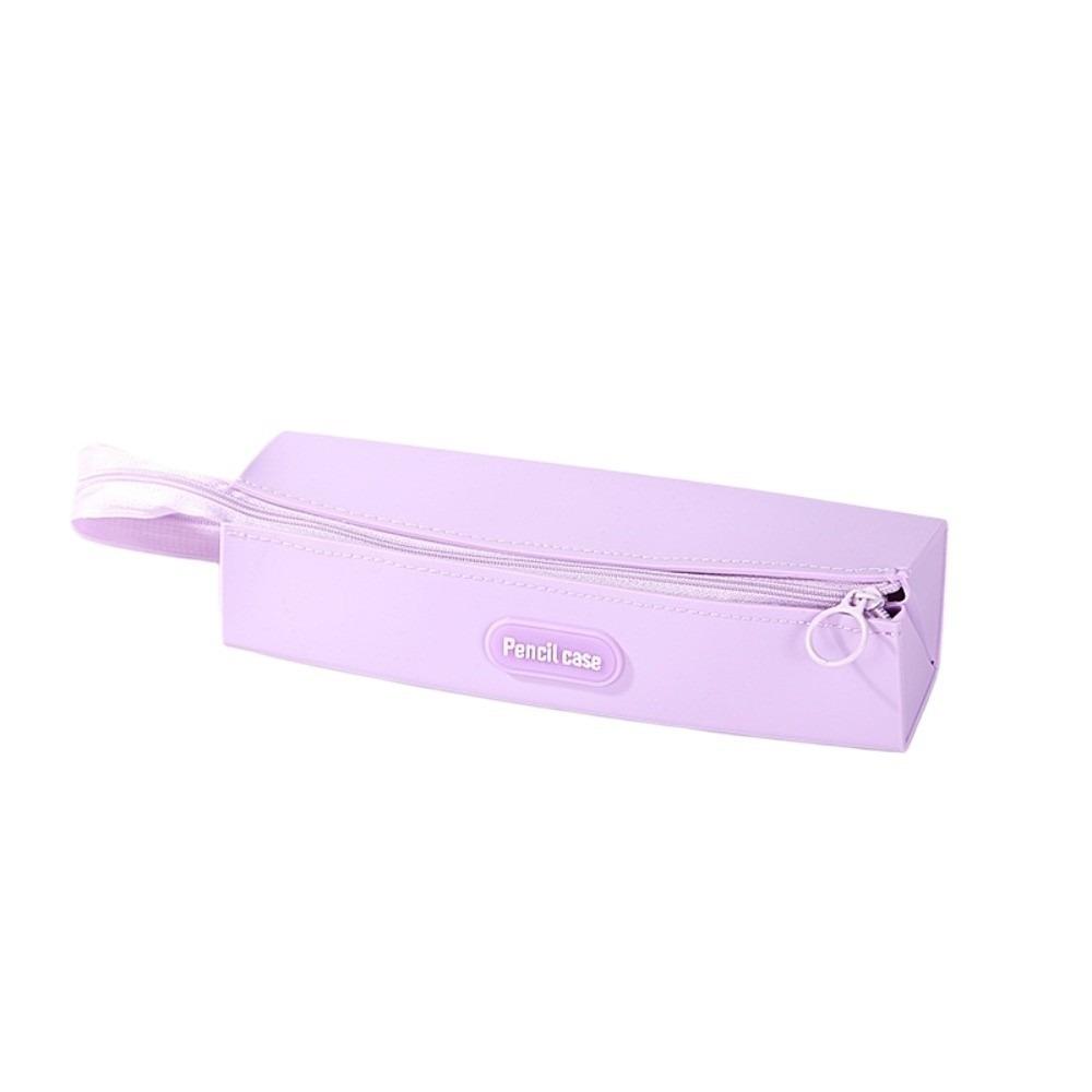 Zipper Silicone Pencil Case Large Capacity Pencil Bag Pencil Box Stationery Organizer Girls Boys