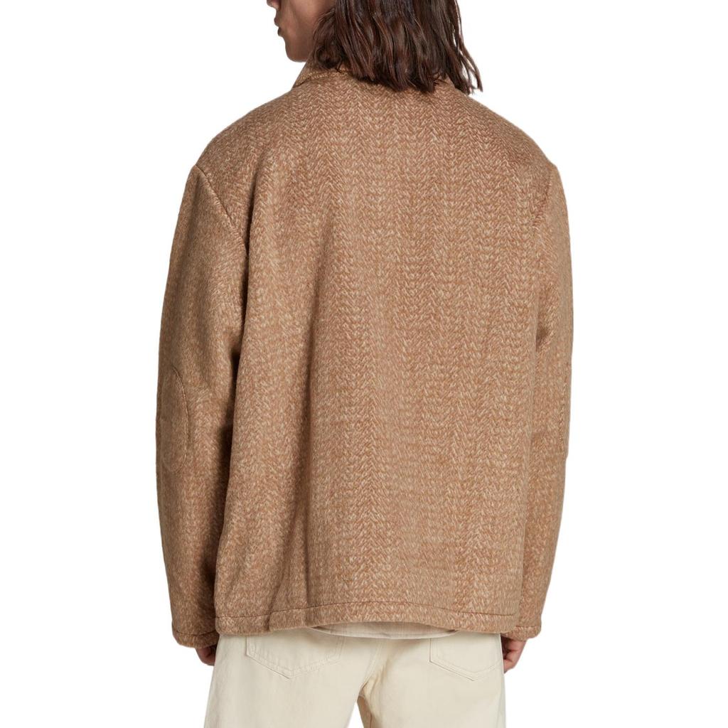 Adidas Originals Trefoil Logo Zip-Up Collared Jacket Men Jackets Brown IB3424