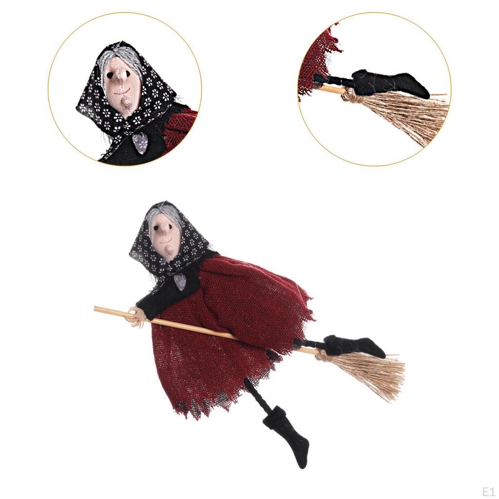 Halloween Decoration Witch Broom Hanging Pendant Indoor Home Decor Gifts Ornament Party Supplies for