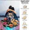 1pc Wolf Roses Blanket, Lightweight Flannel Fleece with Digital Printing, Soft Warm for Sofa, Travel, Camping, Office, Couch, Chair, and Bed, All-Seas