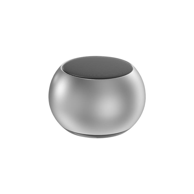 Přenosný bezdrátový Bluetooth reproduktor Nový kovově šedý těžký subwoofer Venkovní mini Bluetooth malý reproduktor pro domácí kancelář