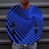 Funny Optical Illusions Graphic T Shirt Fashion Casual 3D Printed Long Sleeve T-shirt Catch Eyes Streetwear Personalization Tees
