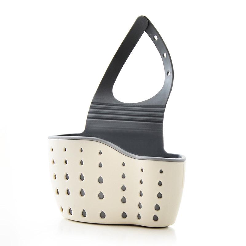 Double-Layer Sink Sponge Organizer and Hanging Drain Basket