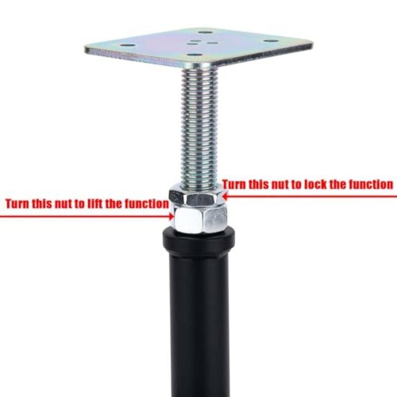 Pacote com 2 Ajuste Macaco de Piso Posto Macaco de Piso Suportes de Levantamento 6-9 Polegadas Ajustável Macaco de Casa Ajuste Suportes Suportes de Levantamento Mini Scr