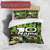 3pcs Duvet Cover Set (1*Duvet Cover + 2*Pillowcase, Without Core), Custom Name Ben 10 Cartoon Pattern Bedding Set, Home Bedroom Decor Gift