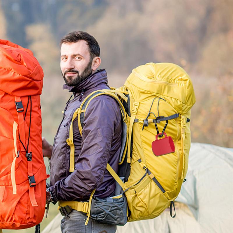 Legierung Lock Ring Karabinerhaken Kürbisform Nicht-verriegelndes Design Großer Wander-Camping-Karabiner Schnellverbindungs-Karabinerhaken