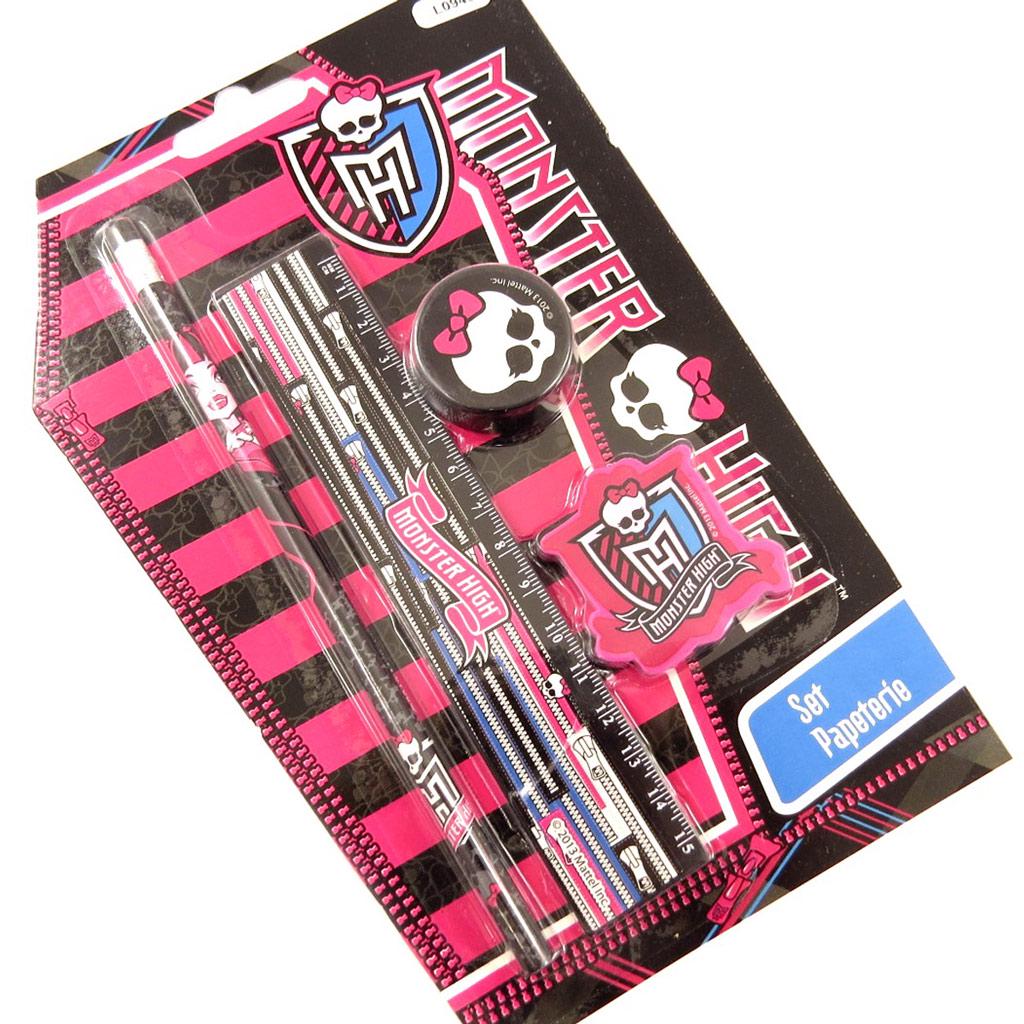 Monster high [L0949] - 'Monster High' Black Pink School Set