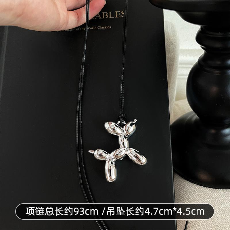 Mengqu Cute Puppy Necklace~ Children's Fun Versatile Long Accessories Women's New Popular Necklaces