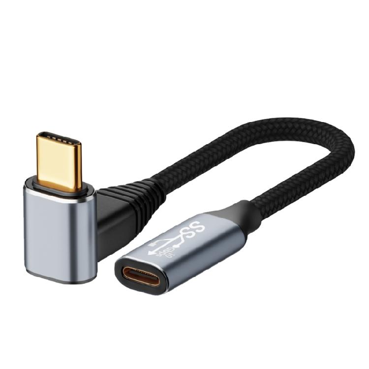 

USB C to USB-C Cable 100W Fast Charging Right Angle 4K/60Hz USB 3.1 Gen2 Type C Charger [Non-Braided] USB Type C Cable 1