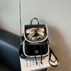 Schoolbag Korean small fresh lace backpack bag women's 1011 new light luxury niche high-end travel commuting small schoolbag