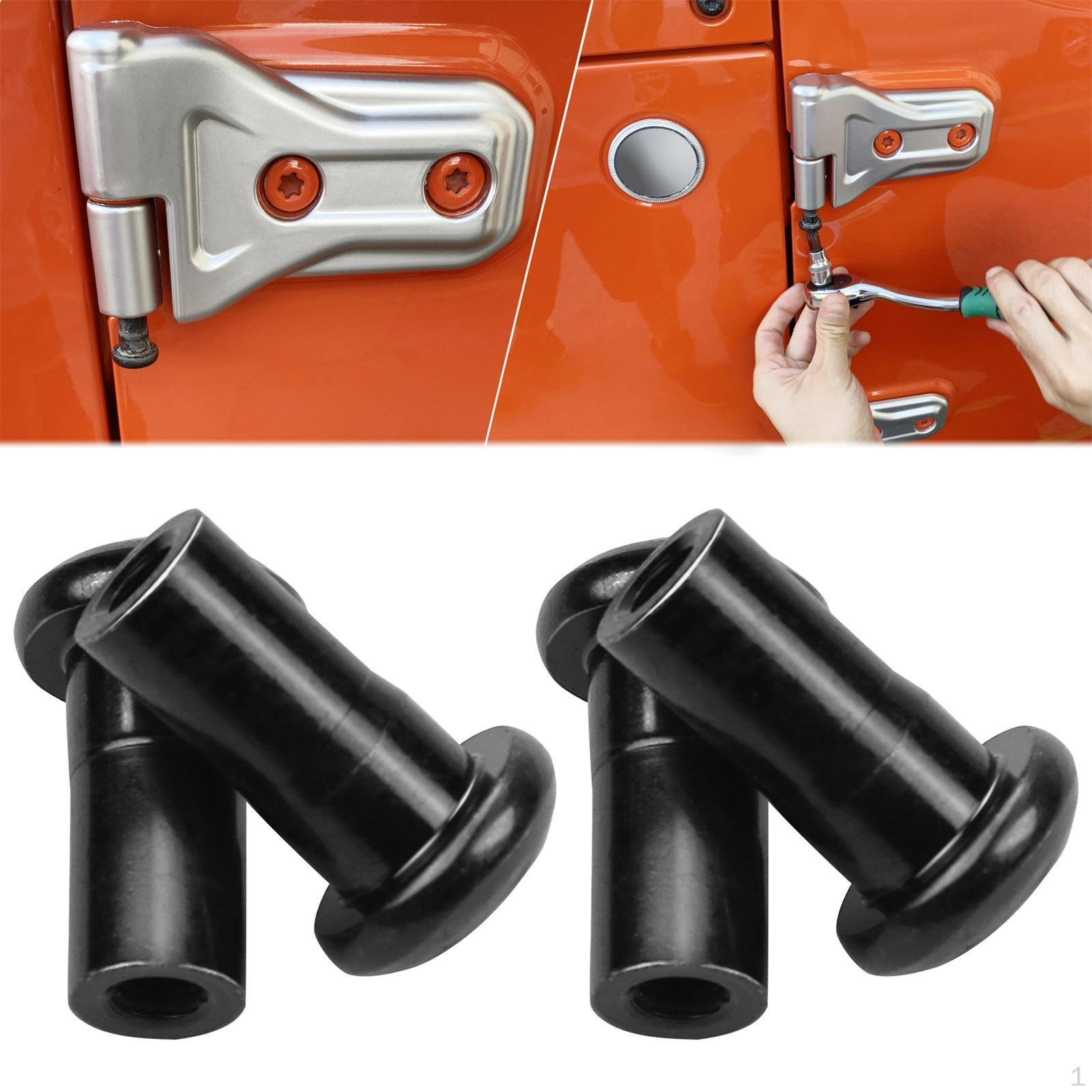 

4Pcs Door Hinge Nuts Replacement Anti Rust Jku JL