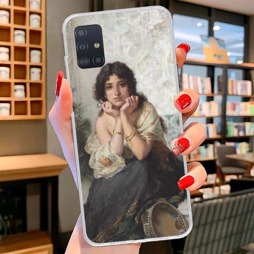 

Paint Art Renaissance Cover Phone Case For Samsung Galaxy A12 A22 A32 A52 A72 A02S Phone Case Note 20 Ultra 10 S10 Plus A51 A71 Samsung Note 20