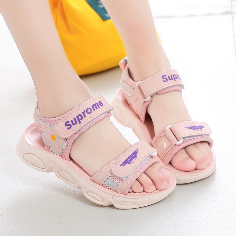 Summer Fashion Girl Beach Shoes Soft Sole Cartoon Flower Sandals Sports Shoes
