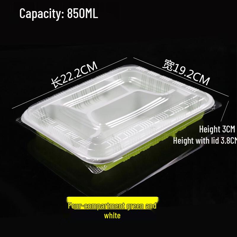 Handun 4-Compartment Disposable Takeaway Box