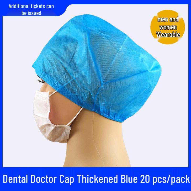 Thickened Disposable Non-Woven Mesh Caps for Dustproof Hair Protection in Workshops, Beauty Salons, and Food Prep