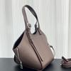 Grenzüberschreitende Explosion Schinken-Hängematten-Tasche, Nischen-Design Ledereimer-Tasche Mode lässig Rindsleder Umhängetasche