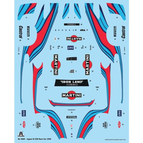 Italeri 1/24 Scale Jaguar XJ220 Racer Plastic Model Kit IT3669 (Car)