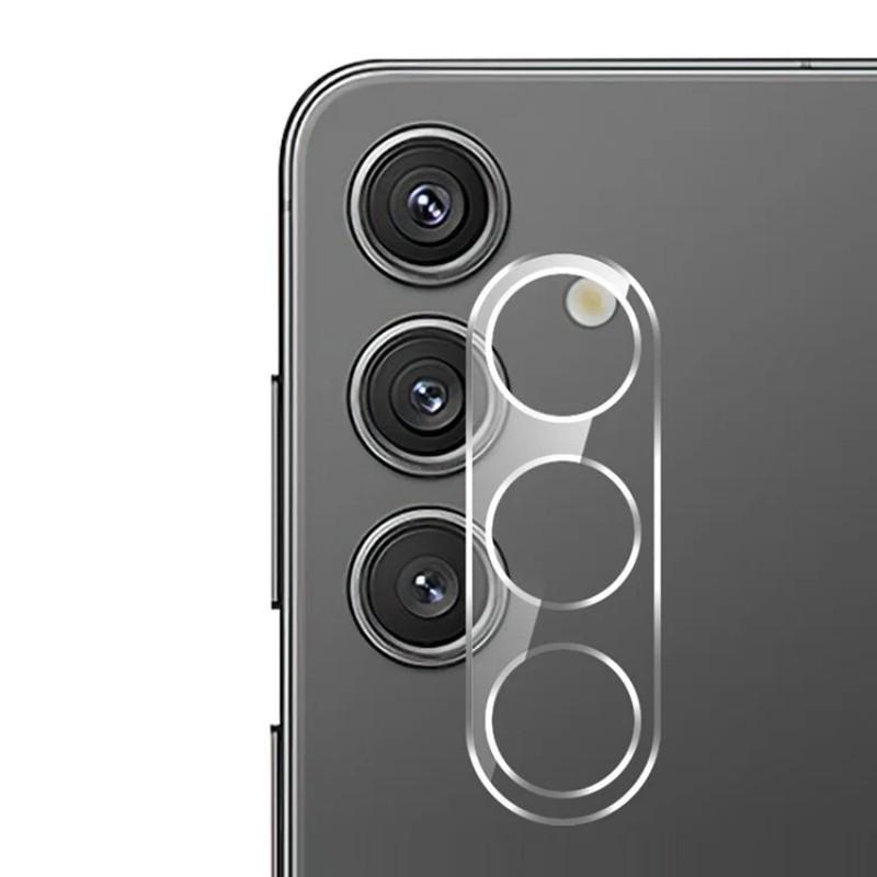 

Для Samsung Galaxy S24 FE Защита объектива камеры WANLONFENG Полное покрытие HD Прозрачная пленка для объектива с чистящей салфеткой Transparent