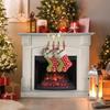 Stocking Holders For Mantle 4 Pieces Heavy Duty Non-Slip Christmas Ornaments Clips Mantel Stocking Garland Hanger Decor For Home