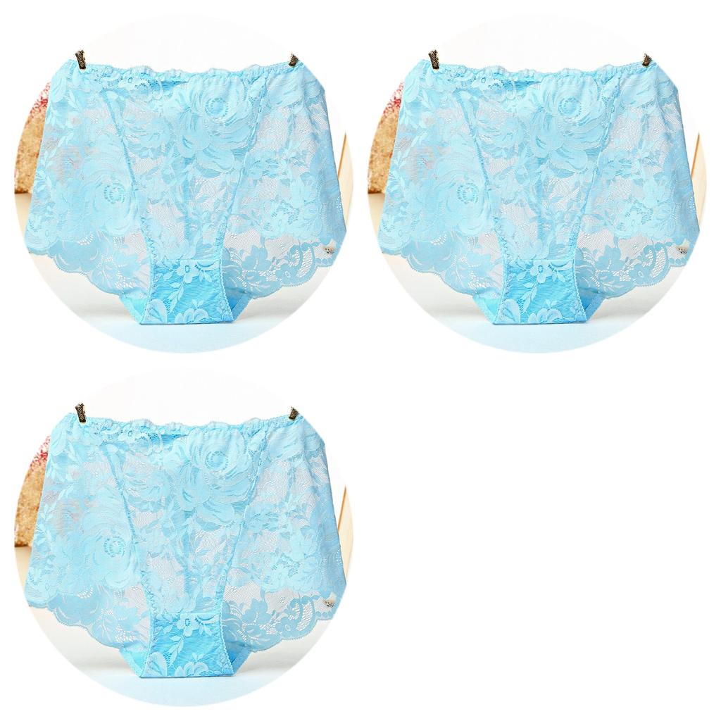 Underwear Women Sexy Lingerie for Women Lace Rose Lace Female Panties with Hollowed-out Ropa Mujer See-through Lady's Briefs