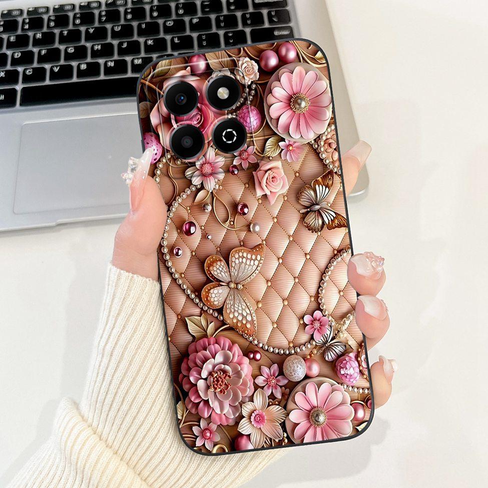 For Honor X6B Case Cover Silicone Fashion Luxury Cute Cartoon Cat Cool Painted Shockproof Phone Case For Honor JDY-LX1 JDY-LX2