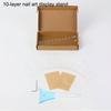 Transparent Acrylic Hook Style Nail Art Display Rack Board Gel Color Works Sample Exhibition Tools For Stand Manicure Tools
