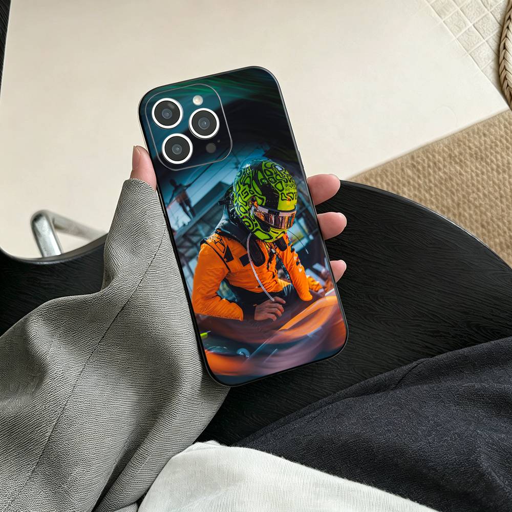 Racing Driver Lando Norris  Phone Case For iPhone 17, 16,15,14,13,12,11 Plus,Pro Max, Others Soft Black Cover