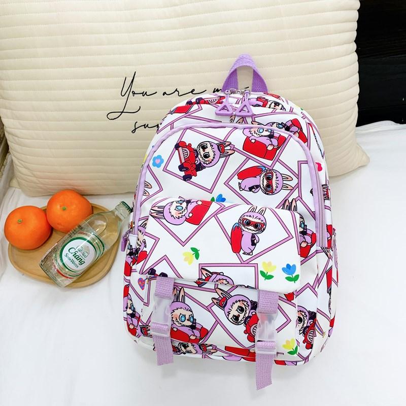 Large Capacity Primary School Schoolbag Cartoon Animation Cute Printed Boys And Girls Backpack Children'S Backpack