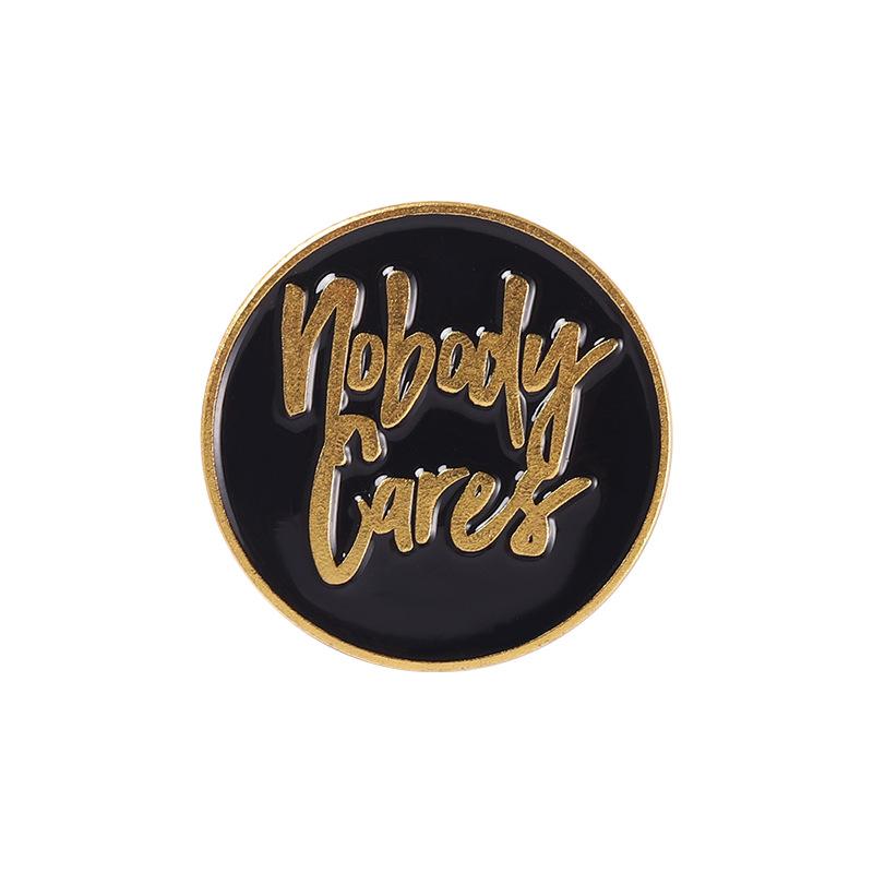 

Silver Modern Alloy Brooch Distinctive Round Badge Contemporary Decorative Pin For All Styles XZ4277